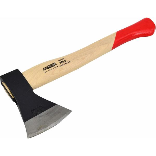 Awtools Ascia Da Carpenteria 0,6 Kg Manico In Legno Schwarze Linie-image