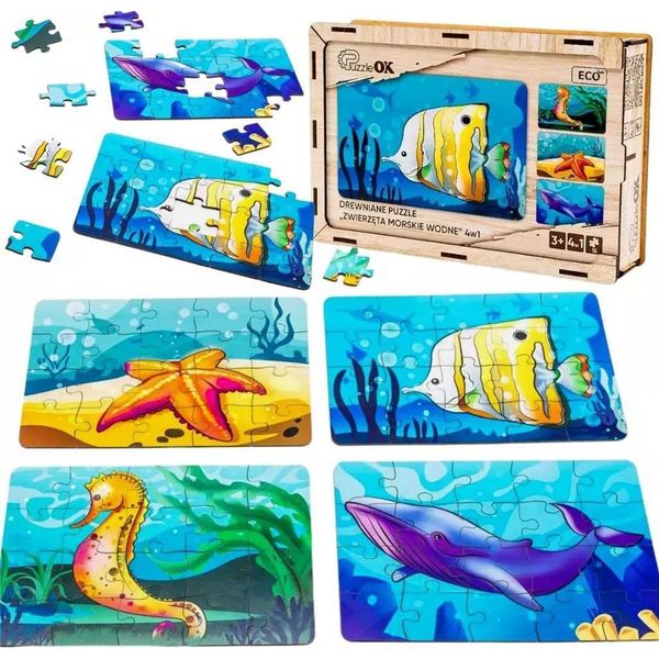 Puzzle In Legno Animali Selvatici-image