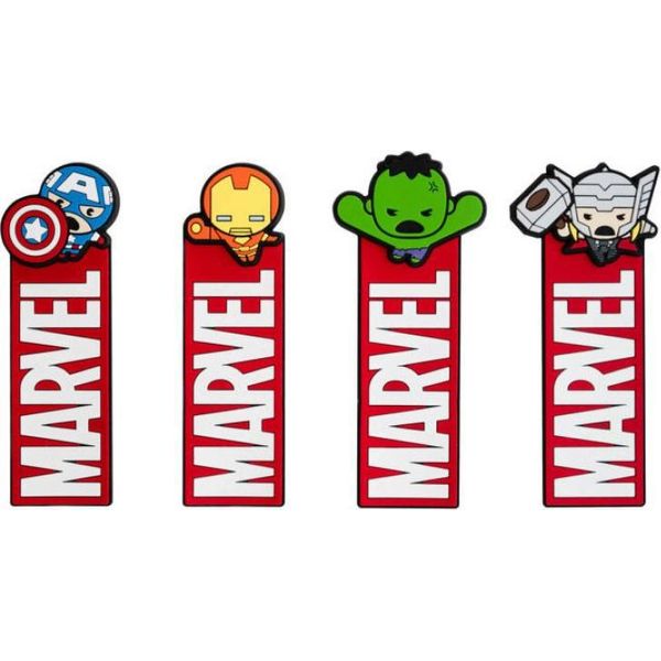 Erik Editores Marvel The Avengers Set Di 4 Segnalibri Rosso Rosso Taglia Unica-image
