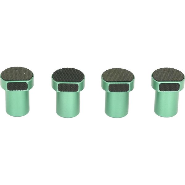 4 Pezzi 19 Mm Cane Da Panchina Verde In Lega Di Alluminio Banco Di Lavoro Peg Freno Stop Con Pad Antiscivolo Per La Lavorazione Del Legno-image