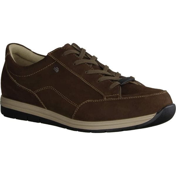 Finn Comfort Osorno Scarpe Basse Da Uomo, Chestnut (Marrone), Pelle, Scarpe Stringate - Scarpe Da Uomo - Scarpe Comode, Marrone, Pelle (Oilbuk)-image