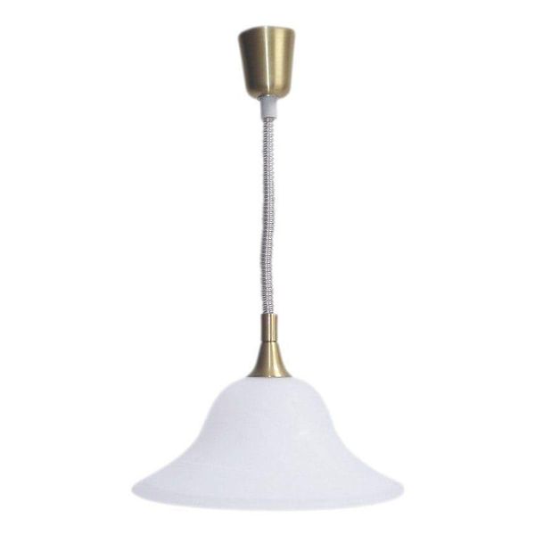 Trio Leuchten Pendelleuchte, Weiß (Messingfarben, Weiß), 1, Leuchten, HäNgeleuchte, HäNgelampe, Pendelleuchte-image