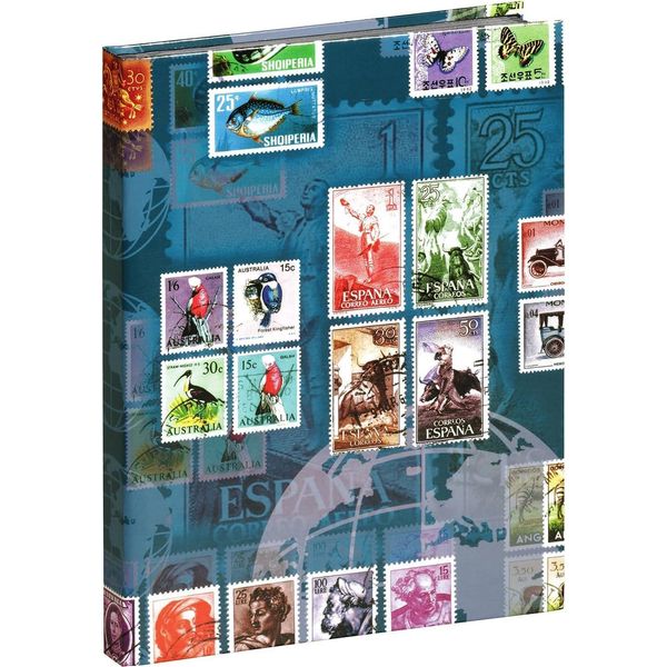 Pagna® 30100-15 Album Di Francobolli "Postage"" - A5, 16 Pagine, Fogli Neri"-image