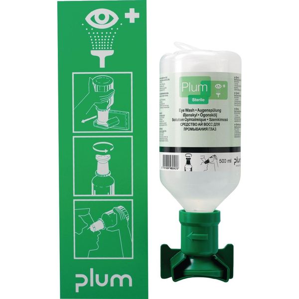 Stazione Di Lavaggio Oculare 0,5L Durata Di Conservazione 3 Anni (Flacone Non Aperto) Plum-image