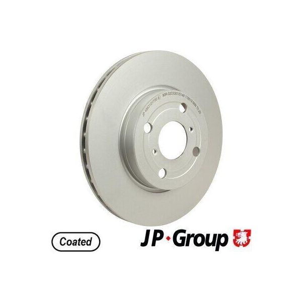 Jp Group 4863101700 - Oe 435120D060 Disco Freno, Asse Anteriore Per Yaris (P13), Yaris (P9)-image