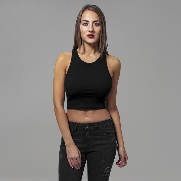 Urban Classics - Top A Costine Da Donna Nero - 5XL-image