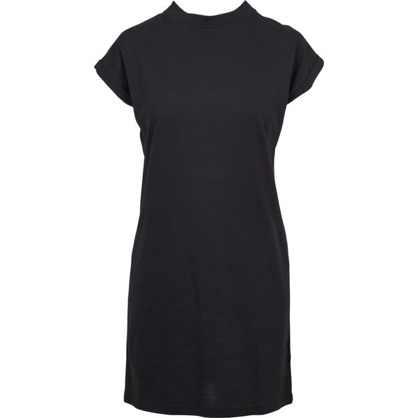DáMské šAty Urban Classics Ladies Turtel Extended Shoulder Dress Nero - 4XL-image