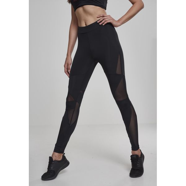 Urban Classics Donna - Leggings A Triangolo Tech Mesh - Xs-image