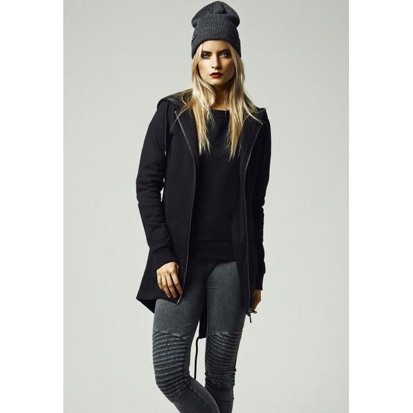 Urban Classics Donna - Sweat Parka Zip Hoody Schwarz - Xl-image