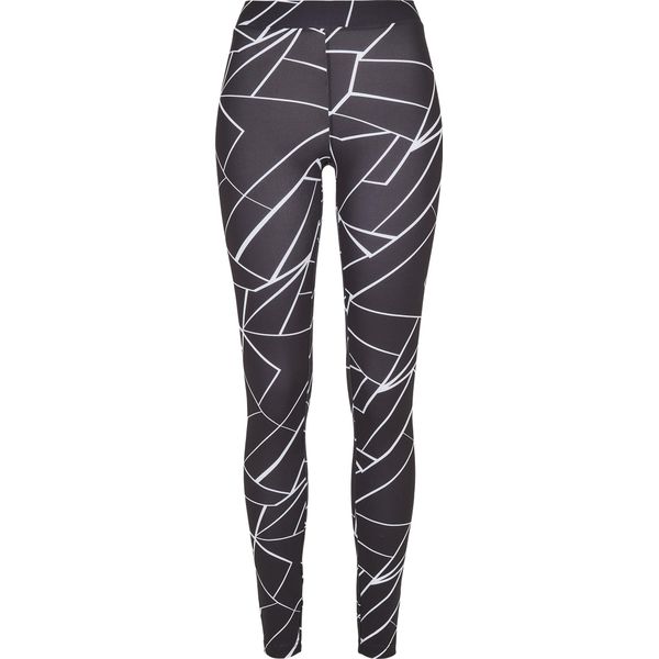 Urban Classics Leggings Donna Leggings Aop Geometrico Nero-3Xl-image