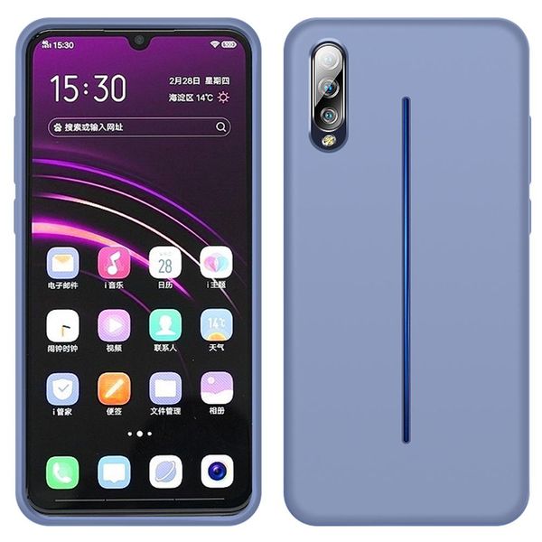 Custodia Vivo Iqoo, Custodia Protettiva In Silicone Liquido Resistente Agli Urti E Ai Graffi Per Vivo Iqoo Grigio-image
