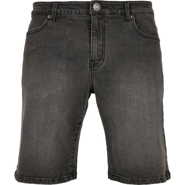 Urban Classics - Pantaloncini Di Jeans Relaxed Fit Nero - W42-image