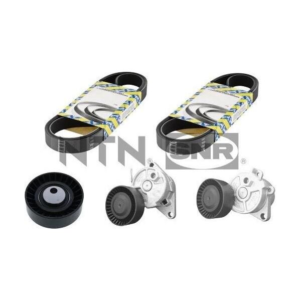 Set Di Cinghie Ntn Snr KA850.04 Con Nervatura A V Per Bmw 5 Berlina (E39) 3 Berlina (E46) 3 Touring (E46) 3 Cabrio (E46) 3 Coupé (E46) Z3 Roadster (E36)-image