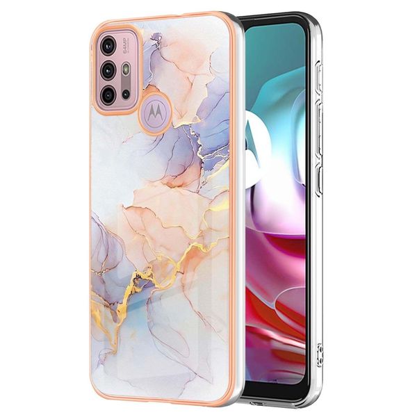 Custodia Per Motorola Moto G30 / G20 / G10 / G10 Power, Custodia In Silicone Tpu Antiurto A Fantasia Bianco-image