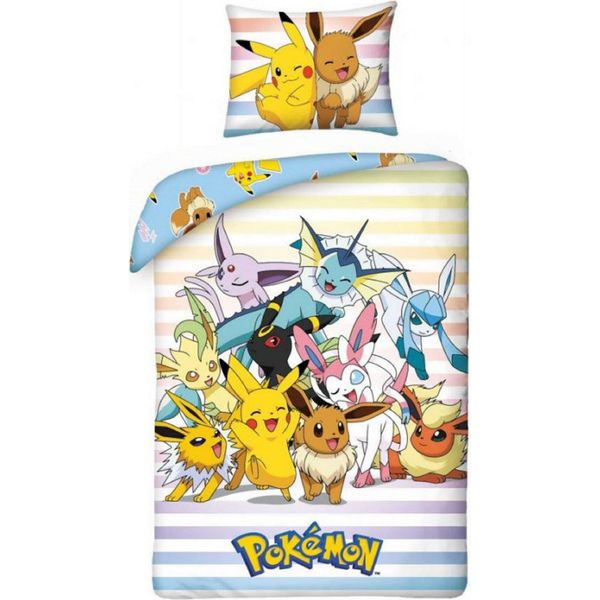 Zestaw PośCieli PokéMon Pikachu, Eevee I Przyjaciele 140 X 200 Cm-image