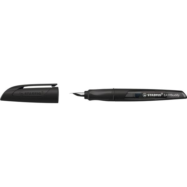 Stabilo 5031/11-41 Stilografica Per La Scuola Easybuddy® Twilight Sky - Pennino M, Nero/Nero, Inclusa Cartuccia Standard-image