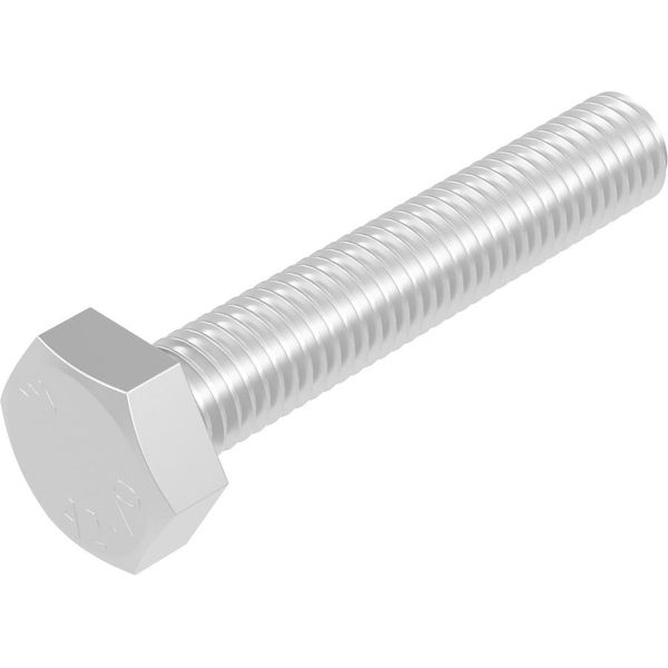 Vite A Testa Esagonale Seccaro M10 X 55 Mm, Acciaio Inox V2A Va A2, Din 933 / Iso 4017, Testa Esagonale, 20 Pezzi-image
