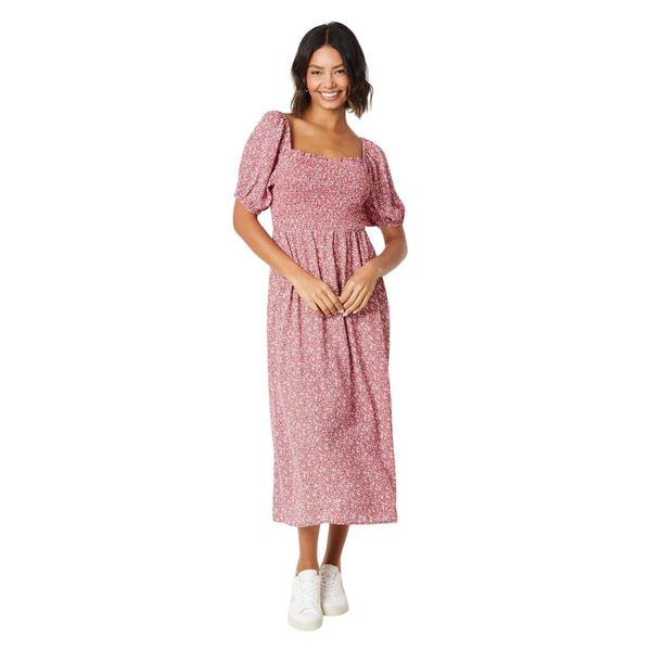Dorothy Perkins - Vestito Midi A Corsetto Per Donna DP5176 (38 It) (Rosa)-image