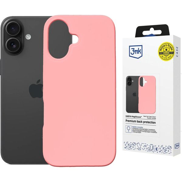 Apple Iphone 16 - 3Mk Hardy Magsilicone Pink-image
