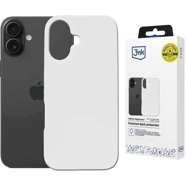 Apple Iphone 16 Plus - 3Mk Hardy Magsilicone Bianco-image