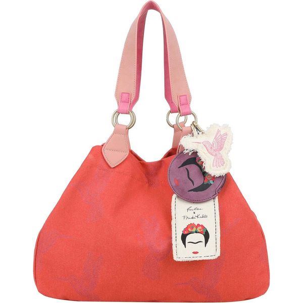 Fritzi Aus PreußEn Borsa Shopper Fritzi X Frida Kahlo Izzy Limited Kolibri Canvas Shopper Grapefruit Arancione-image