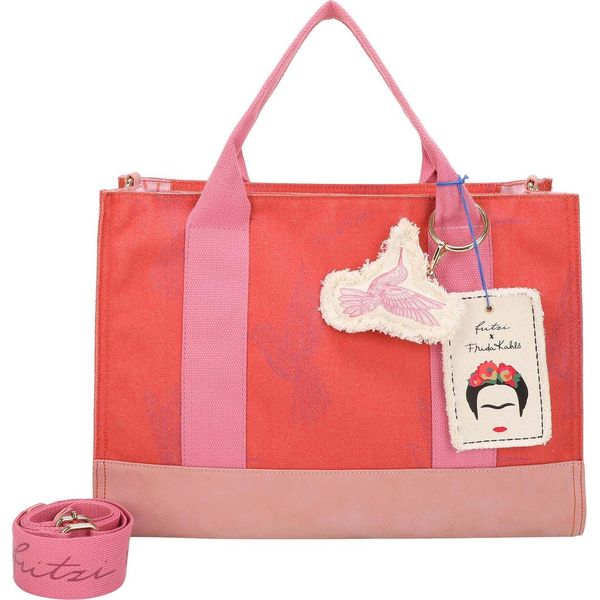 Fritzi Aus PreußEn Borsa A Tracolla Borsa A Tracolla Fritzi X Frida Kahlo Tote Bag Limited Kolibri Canvas Grapefruit Arancione-image