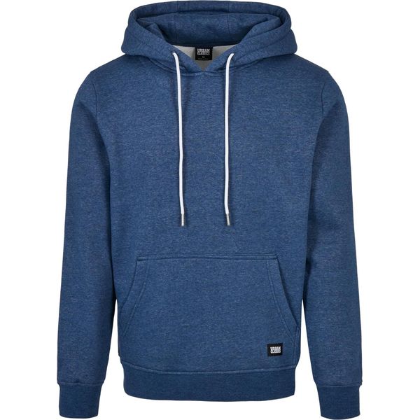 Urban Classics - Felpa Con Cappuccio Basic Melange Blu Melange - M-image