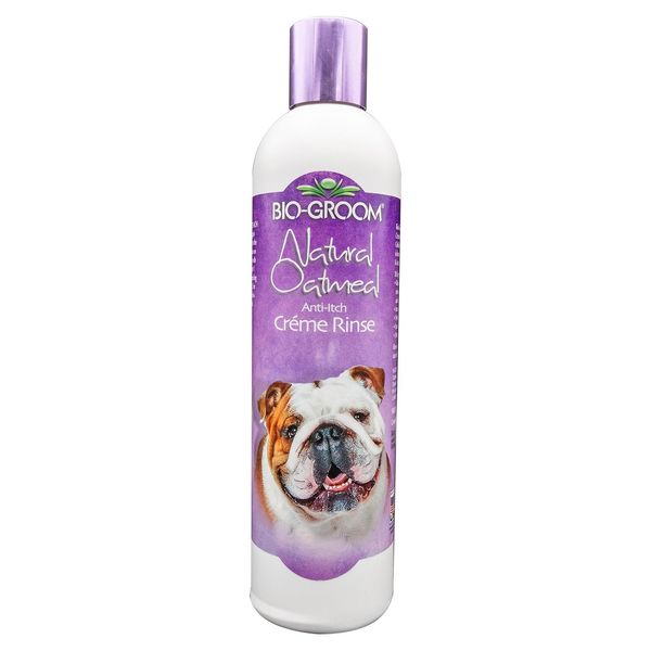 Biogroom Natural Oatmeal Creme Rinse Risciacquo Per Cani, Concentrato 1:4, 355 Ml (Diluito 1,8 L)-image