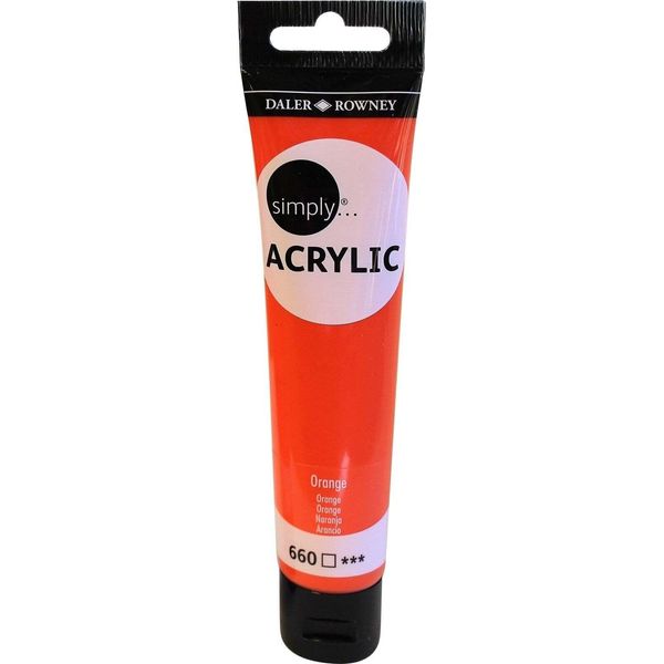 Daler Rowney Simply Acrylic Paint Arancione 75 Ml 1 Pz-image