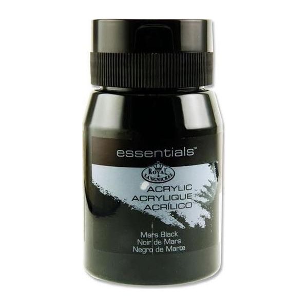 Royal & Langnickel Essentials Acrylfarbe, 500 Ml, Nero Di Marte-image