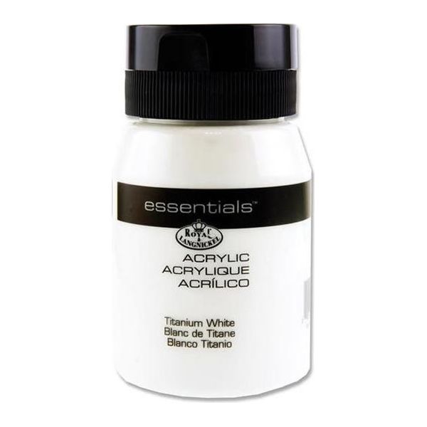 Royal & Langnickel Vernice Acrilica Essentials, 500 Ml, Bianco Titanio-image