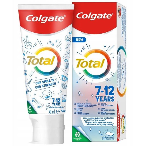 Colgate Total Junior Dentifricio Per Bambini Da 7 A 12 Anni, 50 Ml-image