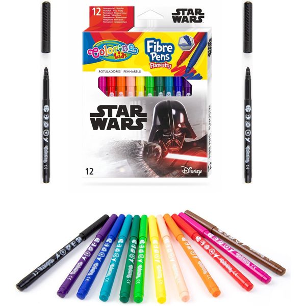 Pennarelli Star Wars 12 Colori Colorino-image