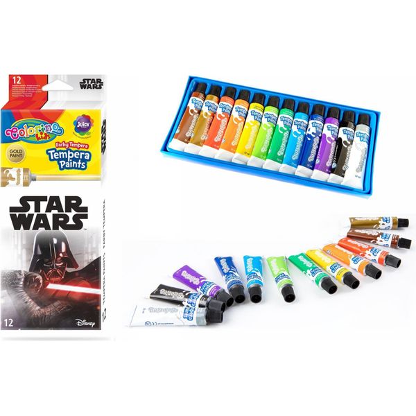 Colorino Star Wars Colori A Tempera In Tubetto 12 Colori X 12 Ml-image