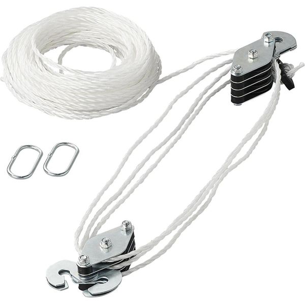Paranco A Carrucola Con Fune In Nylon Da 20M-image