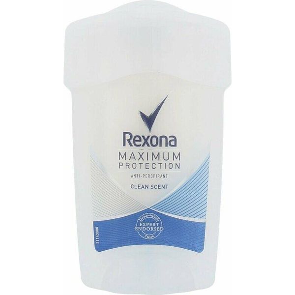 Rexona Women, Antitraspirante In Crema Con Massima Protezione E Profumo Di Pulito, Formato Viaggio, 45 Ml (Prodotto Tedesco)-image