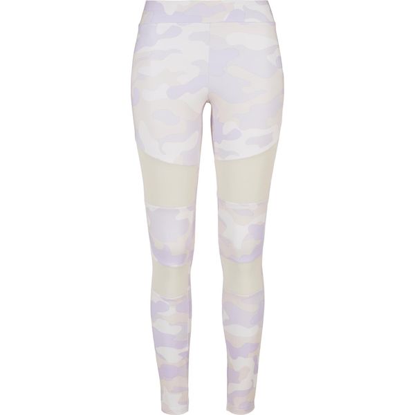 Urban Classics Donna Tech Mesh Fitness Leggings Lilla - 5XL-image