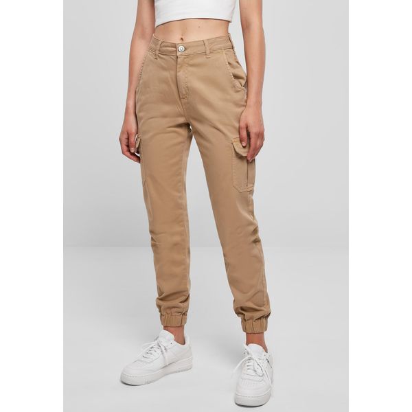 Urban Classics - Pantaloni Cargo A Vita Alta Da Donna Unionbeige - 32-image