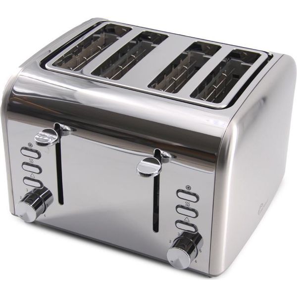 Little Balance Lb 8698 Little Balance Tostapane A 4 Fette Premiuum Inox, Acciaio Inox-image