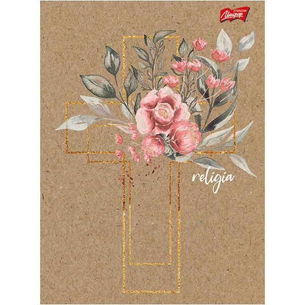 Quaderno A5 60K A Quadretti Religione Stampa Sfumata Unipap-image