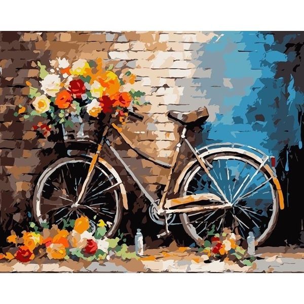 Pittura Per Numeri 40X50 Bicicletta-image