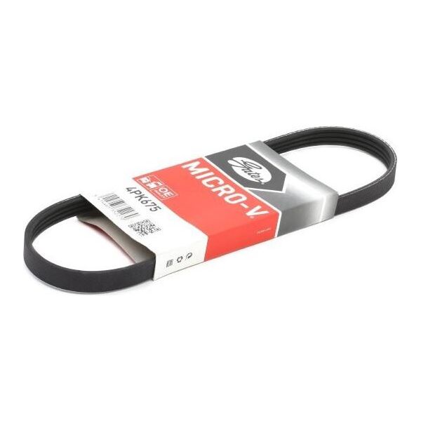 Gates 4PK675 - Keilrippenriemen Oe 7704978 Per Brava, Bravo, Doblo, Idea, Marea, Palio, Panda, Punto, Seicento, Siena, Stilo, Strada, Getz (Tb), I10 (Pa), Atos (Mx), Picanto (Sa)-image