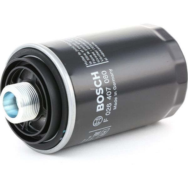 Bosch F 026 407 080 Filtro Olio Oe 06J115403Q Compatibile Con Transporter V, Tiguan, Sharan, Scirocco, Passat Cc, Passat 3B, Passat 3C, Passat Alltrack, Multivan V, Jetta, Golf Vi, Golf V, Eos, Cc, Beetle, Amarok, Yeti, Superb, Octavia, Toledo, Leon, Exeo, Altea Xl, Altea, Alhambra, Tt, Q5, Q3, A8 4H, A6 4G, A5 8T, A5 8F, A4 8K, A3 8P-image