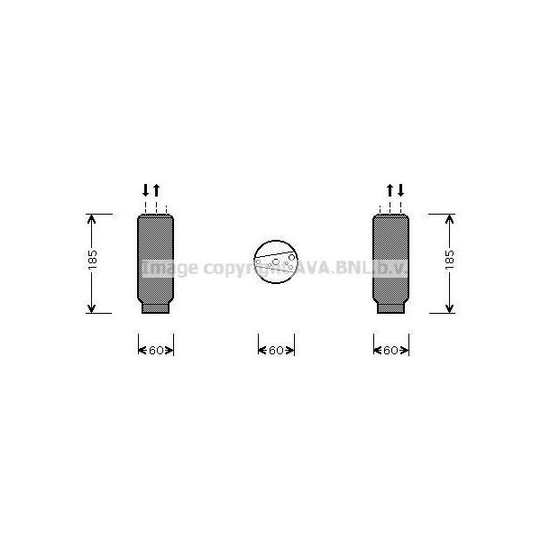 Prasco TOD005 - Oe 4478130370 Klimatrockner FüR Idea, Ls (F2), Boxster (986), Boxster (987), 718 (982), 911 (991), 911 (993), 911 (996), 911 (997), 918 Spyder, Boxster (981), Cayman (981), Cayman (987), 4 Runner, Camry (V1), Camry (V2), Carina E (T19), Corolla (E10), Corolla (E9), Hilux, Picnic (XM1), Previa (R1, R2), Rav 4 I (A1), Rav 4 Ii (A2), Starlet (P9)-image