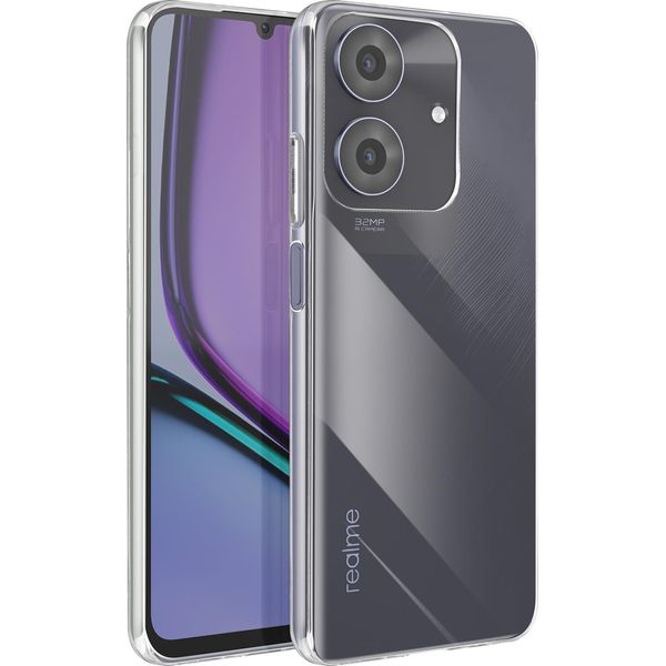 Avizar, Custodia Sottile Realme Note 60 In Silicone Morbido, Trasparente-image