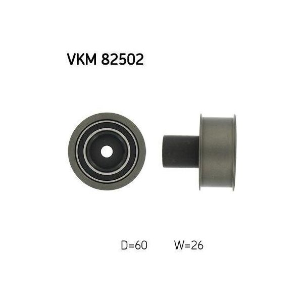 Skf Vkm 82502 - Oe 13077 54A02 Puleggia Folle, Cinghia Di Distribuzione Per Almera I (N15), Primera (P11)-image