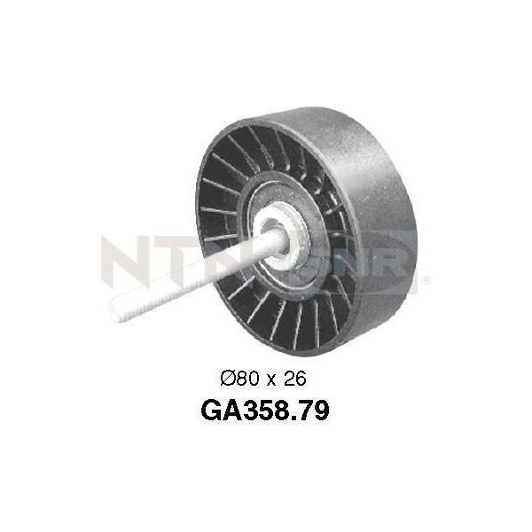 Snr GA358.79 - Oe 60624747 Umlenkrolle, Keilrippenriemen Per 147 (937), 156 (932), 166 (936), Gt (937), Gtv (916), Spider (916)-image
