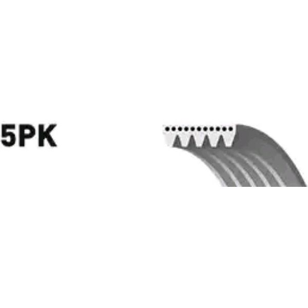 Gates 5PK1063 - Oe 07K145933E Keilrippenriemen Per A3 (8V), Q3 (8U), Tt (8J), Jetta Iii (1K2), Jetta Iv-image