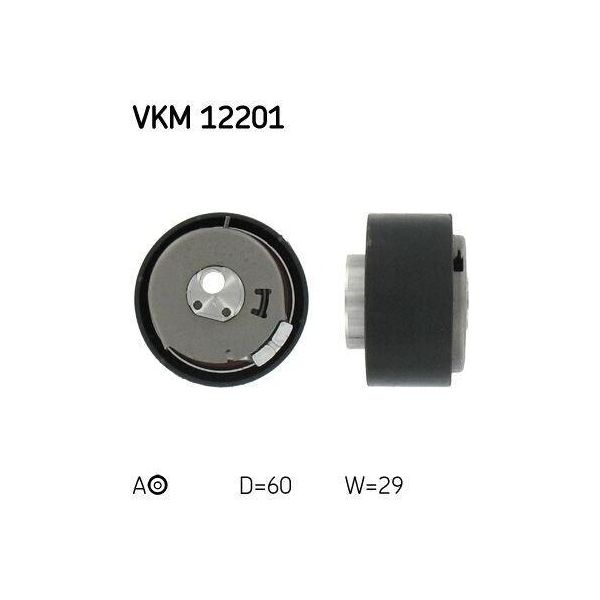 Skf Vkm 12201 Spannrolle, Zahnriemen Oe 55248394 Kompatibel Mit 124 Spider, 500, 500C, Grande Punto, Punto, Giulietta, Mito, 500L, 500X, Brava, Bravo, Doblo, Idea, Linea, Marea, Palio, Panda, Stilo, Tipo, Renegade, Delta, Musa, Lanc Y, Maz Y, Ypsilon, Combo-image