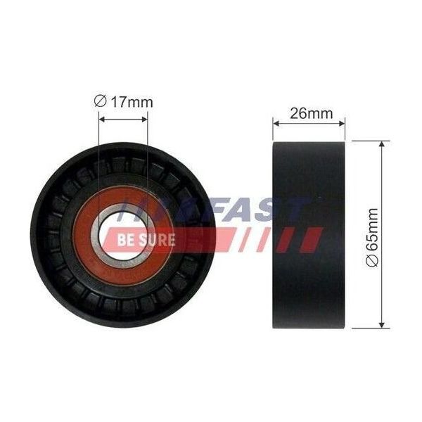 Fast FT44539 - Spannolinamento Oe 55574238, Keilrippenriemen FüR Mito (955), Aveo (T300), Fiorino, Punto, Linea, Qubo, Agila A, Agila B, Astra H, Astra J, Combo, Combo Tour, Corsa C (X01), Corsa D (S07), Corsa E (X15), Meriva (X03), Meriva B (S10), Tigra Twintop (X04)-image